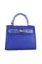 Hermes Kelly 22cm Tote Bag Calfskin Leather Blue  Replica