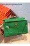 Hermes Kelly 22cm Tote Bag Original Leather KL22 Green  Replica