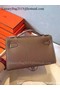 Hermes Kelly 22cm Tote Bag Original Leather KL22 Grey  Replica
