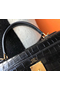 Hermes Kelly 25cm Handmade Bag In Black Embossed Crocodile Leather  Replica