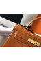 Hermes Kelly 25cm Handmade Bag In Brown Embossed Crocodile Leather  Replica