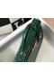 Hermes Kelly 25cm Handmade Bag In Green Embossed Crocodile Leather  Replica