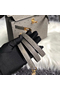 Hermes Kelly 25cm Handmade Bag In Gris Asphalt Ostrich Skin  Replica