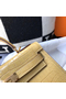 Hermes Kelly 25cm Handmade Bag In Jaune Poussin Embossed Crocodile Leather  Replica