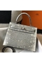 Hermes Kelly 25cm Handmade Bag In Ombre Embossed Natural Lizard  Replica
