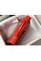 Hermes Kelly 25cm Handmade Bag In Red Embossed Crocodile Leather  Replica