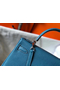 Hermes Kelly 25cm Retourne Bag In Blue Jean Clemence Leather  Replica
