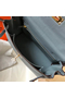 Hermes Kelly 25cm Retourne Bag In Blue Lin Clemence Leather  Replica