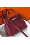 Hermes Kelly 25cm Retourne Bag In Bordeaux Clemence Leather  Replica