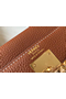 Hermes Kelly 25cm Retourne Bag In Gold Clemence Leather  Replica