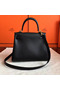 Hermes Kelly 25cm Retourne Handmade Bag In Black Swift Leather  Replica