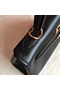 Hermes Kelly 25cm Retourne Handmade Bag In Black Swift Leather  Replica