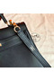Hermes Kelly 25cm Retourne Handmade Bag In Black Swift Leather  Replica