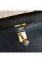Hermes Kelly 25cm Retourne Handmade Bag In Black Swift Leather  Replica