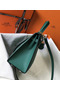 Hermes Kelly 25cm Sellier Bag In Malachite Epsom Leather  Replica