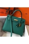 Hermes Kelly 25cm Sellier Bag In Malachite Epsom Leather  Replica