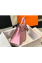 Hermes Kelly 25cm Sellier Bag In Mauve Sylvestre Epsom Leather  Replica