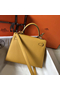 Hermes Kelly 25cm Sellier Bag In Yellow Epsom Leather  Replica