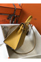 Hermes Kelly 25cm Sellier Bag In Yellow Epsom Leather  Replica