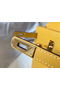 Hermes Kelly 25cm Sellier Bag In Yellow Epsom Leather  Replica