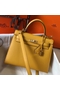 Hermes Kelly 25cm Sellier Bag In Yellow Epsom Leather  Replica