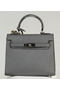 Hermes Kelly 25cm Tote Bag Togo Leather K2138 Grey  Replica