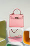 Hermes Kelly 25cm Tote Bag Togo Leather K2138 Pink  Replica