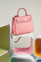 Hermes Kelly 25cm Tote Bag Togo Leather K2138 Pink  Replica