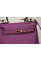 Hermes Kelly 25cm Tote Bag Togo Leather K2138 Purple  Replica