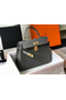 Hermes Kelly 28cm Bag In Ardoise Epsom Leather GHW  Replica