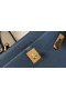 Hermes Kelly 28cm Bag In Blue Agate Clemence Leather GHW  Replica