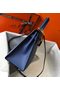 Hermes Kelly 28cm Bag In Blue Agate Epsom Leather GHW  Replica