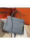 Hermes Kelly 28cm Bag In Blue Lin Clemence Leather GHW  Replica