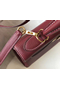 Hermes Kelly 28cm Bag In Bordeaxu Clemence Leather GHW  Replica