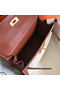 Hermes Kelly 28cm Bag In Canvas With Barenia Leather  Replica
