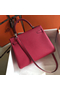 Hermes Kelly 28cm Bag In Rose Red Clemence Leather PHW  Replica