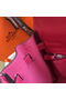 Hermes Kelly 28cm Bag In Rose Red Clemence Leather PHW  Replica