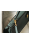 Hermes Kelly 28cm Bag In Vert Amande Clemence Leather GHW  Replica