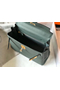 Hermes Kelly 28cm Bag In Vert Amande Clemence Leather GHW  Replica