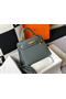 Hermes Kelly 28cm Bag In Vert Amande Epsom Leather GHW  Replica