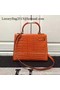 Hermes Kelly 28cm Shoulder Bag Croco Leather K28 Orange  Replica