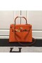 Hermes Kelly 28cm Shoulder Bag Croco Leather K28 Orange  Replica