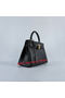 Hermes Kelly 28cm Shoulder Bags Black Grainy Leather Gold  Replica