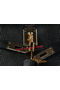 Hermes Kelly 28cm Shoulder Bags Black Grainy Leather Gold  Replica