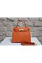 Hermes Kelly 28cm Shoulder Bags espom leather orange  Replica