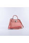 Hermes Kelly 28cm Shoulder Bags Light Pink Grainy Leather Silver  Replica