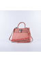 Hermes Kelly 28cm Shoulder Bags Light Pink Grainy Leather Silver  Replica