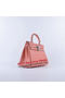 Hermes Kelly 28cm Shoulder Bags Light Pink Grainy Leather Silver  Replica
