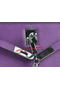 Hermes Kelly 28cm Shoulder Bags Purple Grainy Leather Silver  Replica