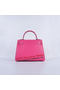 Hermes Kelly 28cm Shoulder Bags Rose Grainy Leather Silver  Replica